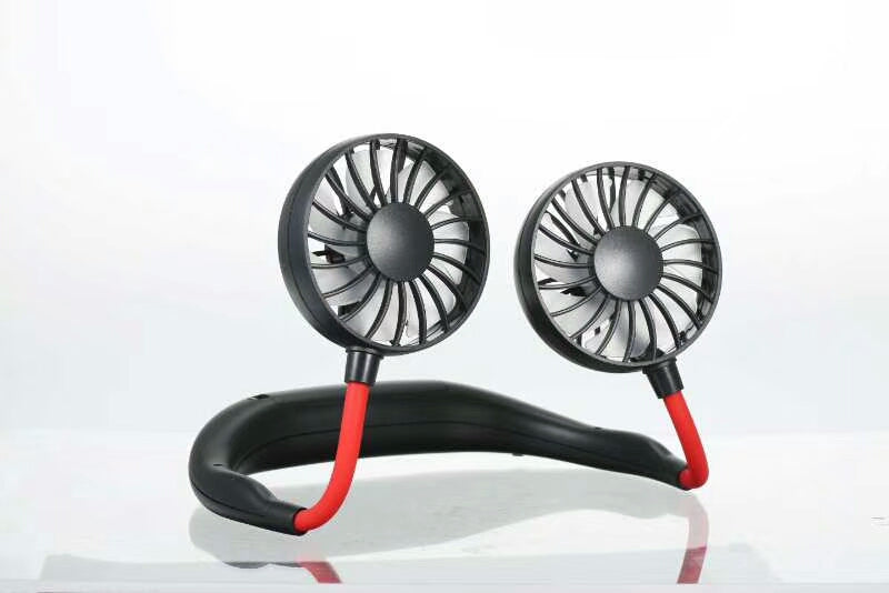 Neck Fan Adjustment Fan Hands-Free Hanging Rechargeable Mini Sports Fans 3 Gears Wearable Sport Fan – Random Color