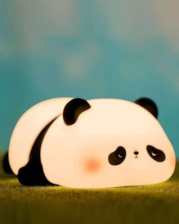 Silicone Cute Sleeping Panda Tap Night Light for Kids