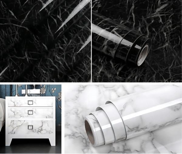 Self Adhesive Marble Sheet For Kitchen / Waterproof Anti Oil & Heat Resistant