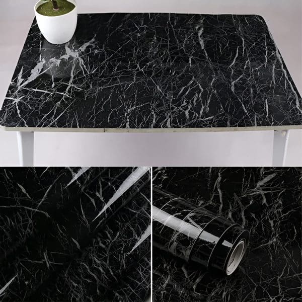 Self Adhesive Marble Sheet For Kitchen / Waterproof Anti Oil & Heat Resistant